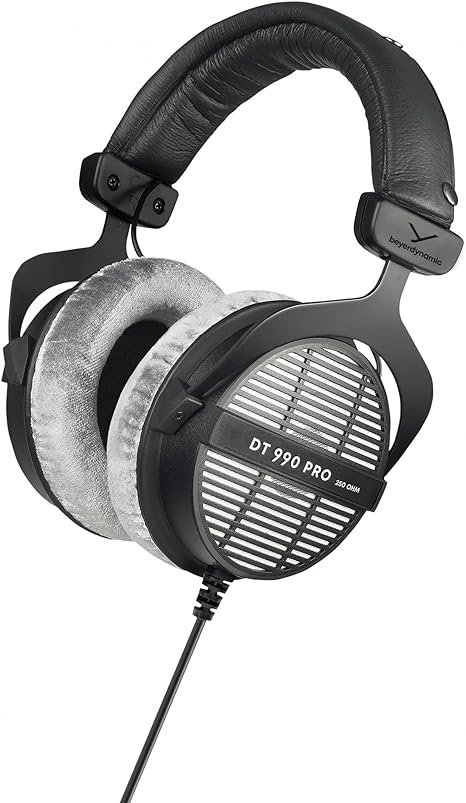 beyerdynamic DT 990 Pro 250 ohm Over-Ear Studio Headphones For Mixing, Mastering, and Editing